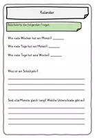 Vorschau - Stundenentwürfe - Kalender Wochentage Monate Klasse 2, 3, 4 - Seite 3