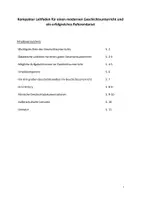 Vorschau - Anderer Materialtyp - Wie geht moderner Geschichtsunterricht? - Leitfaden für ein erfolgreiches Referendariat - Seite 1