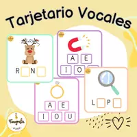 Vista previa - Tarjetas / Manipulativos - Tarjetario Vocales - Portada