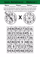 Vorschau - Arbeitsblätter - 1x1 Spiele Multiplikation - Mathematik - Seite 2