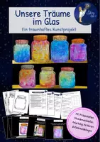 Vorschau - Stundenentwürfe - Träume im Glas - Kunstprojekt zu meinem allergrößten Traum - Deckblatt