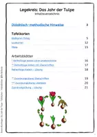 Vorschau - Arbeitsblätter - Das Jahr der Tulpe - Tulpenjahr - Bildkarten - Tafelkarten - Arbeitsblätter - Seite 1