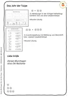Vorschau - Arbeitsblätter - Das Jahr der Tulpe - Tulpenjahr - Bildkarten - Tafelkarten - Arbeitsblätter - Seite 3