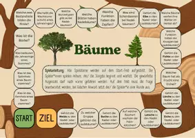 Vorschau - Spiele - Brettspiel zum Thema Bäume (Laub- und Nadelbäume) - Seite 1