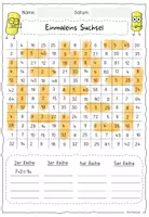 Vorschau - Arbeitsblätter - Einmaleins Suchsel / Mathe - Seite 2