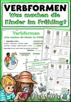 Vorschau - Arbeitsblätter - Materialpaket "Was machen die Kinder im Frühling?" DaZ / DaF / Deutsch - Seite 1