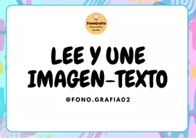 Vista previa - Tarjetas / Manipulativos - Lee y une imagen-texto - página 1