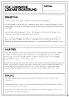 Vorschau - Merkblätter - Aufbau textgebundene lineare Erörterung - Seite 1