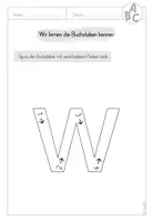 Vorschau - Arbeitsblätter - 1.Klasse Buchstabeneinführung: Buchstaben nachspuren W/w - Seite 3
