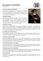 Vorschau - Arbeitsblätter - Das spanische Kolonialreich - Infotext und Übungen - Deckblatt