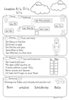 Vorschau - Arbeitsblätter - Tägliches Lesetraining Ä/ä, Ö/ö, Ü/ü - Seite 1