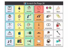 Aperçu - Apprentissages en autonomie - Ensemble de 40 TLA 30 cases (Tableau de langage assisté) - Page 3