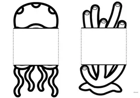 Vista previa - Manualidades / Dibujos para colorear - INVERTEBRATE GROUPS FLIPBOOK - 4 types - página 3