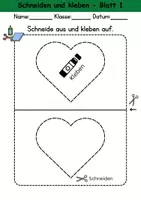 Vorschau - Arbeitsblätter - Schneiden und kleben lernen - Anfangsunterricht, 1. Klasse Scherenübungen - Seite 1