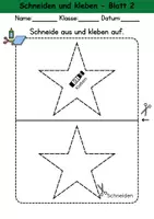 Vorschau - Arbeitsblätter - Schneiden und kleben lernen - Anfangsunterricht, 1. Klasse Scherenübungen - Seite 2