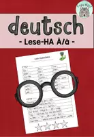 Vorschau - Arbeitsblätter - Lese-Hausaufgabe Ä/ä (passend zu TINTO) - Deckblatt