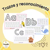 Vista previa - Hojas de trabajo - Trazos y reconocimiento - Portada