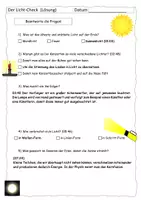 Vorschau - Arbeitsblätter - Quiz zum Licht-Check (mit Lösung) - Seite 2