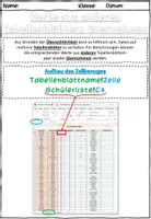 Vorschau - Stundenentwürfe - Modul 2.2.1 Werte aus anderen Tabellenblättern übernehmen Informationstechnologie Lehrplan Plus - Seite 1