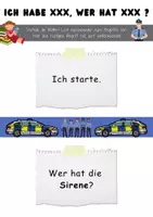 Vorschau - Arbeitsblätter - Polizei: Große Leseübung - Deckblatt