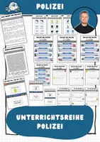 Vorschau - Stundenentwürfe - Polizei: Komplette Unterrichtsreihe - Deckblatt