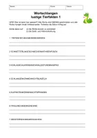 Vorschau - Arbeitsblätter - Schlangensätze - Deckblatt