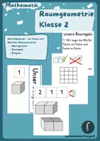 Vorschau - Poster - Würfelgebäude_Plakate_Mathematik_Klasse2_Geometrie - Deckblatt