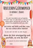 Vorschau - Text - Zeugnis / Erstes Zeugnis / Persönliches Zeugnis / Wahres Zeugnis für Klasse 1 - Seite 3