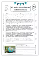 Vorschau - Stundenentwürfe - Sachtext der Woche "Klimaerwärmung / Umwelt": Wir werden Deutsch-Experten (integrativer Deutschunterricht) - Seite 2