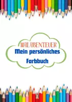 Vorschau - Mal- und Bastelvorlagen - Farbbuch: Ausmalen, Malen nach Zahlen, Ausmalbuch Grundschule (PDF + Word) - Deckblatt