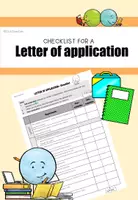 Vorschau - Arbeitsblätter - CHECKLIST - Letter of application - Deckblatt