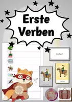 Vorschau - Arbeitsblätter - Buchstaben-Helden: Erste Verben schreiben und lesen - Deckblatt