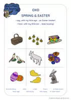 anteprima - Esercizi - Brown Owl's Spring & Easter - TIC TAC TOE - Pagina 1