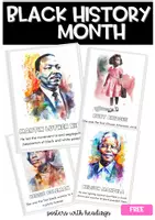 Aperçu - Affichage - FREE Black History Month Posters EN ANGLAIS - Page de couverture