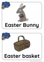 Aperçu - Présentation / Support pour le tableau - Brown Owl's Spring & Easter - FLASHCARDS & WORDCARDS - Page 1