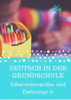 Vorschau - Arbeitsblätter - Silbentrennendes oder Dehnungs-h Einführung, Aufgaben und Lösungen - Deckblatt