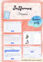 Vorschau - Interaktives Material - Zeitformen: Präsens (Interactive) - Deckblatt