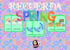 Vista previa - Juegos / Gamificación - RECUERDA SPRING - MEMORIA - VOCABULARIO - LECTOESCRITURA - Portada