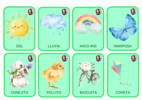 Vista previa - Juegos / Gamificación - RECUERDA SPRING - MEMORIA - VOCABULARIO - LECTOESCRITURA - página 3