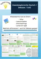 Vorschau - Arbeitsblätter - Rund um Ostern - Deckblatt