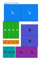 Vorschau - Arbeitsblätter - Binomische Formeln - Arbeiten mit Algebrabausteinen - Seite 3