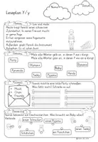 Vorschau - Arbeitsblätter - Tägliches Lesetraining Buchstabe Y/y - Seite 1