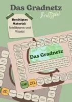 Vorschau - Spiele - Brettspiel Gradnetz (Breiten- und Längengrade) - Deckblatt