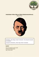 Vorschau - Arbeitsblätter - Arbeitsblatt: Hitlers Weg zur Macht (Nationalsozialismus) - Deckblatt