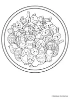 Vorschau - Mal- und Bastelvorlagen - Mandalas zu Ostern / Frühling - Seite 2