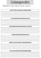 Vorschau - Arbeitsblätter - Arbeitsblatt Schlangensätze Klasse 2 Grundschule Herbst DaZ DaF - Seite 1