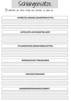 Vorschau - Arbeitsblätter - Arbeitsblatt Schlangensätze Klasse 2 Grundschule Herbst DaZ DaF - Seite 2