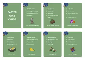 Vista previa - Juegos / Gamificación - Brown Owl's Spring & Easter - QUIZ CARDS - página 1