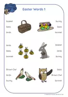 anteprima - Esercizi - Brown Owl's Spring & Easter - PEG CARDS - Pagina 1
