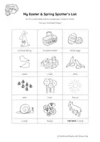 anteprima - Esercizi - Brown Owl's Spring & Easter - SPOTTER'S LIST - Pagina 1